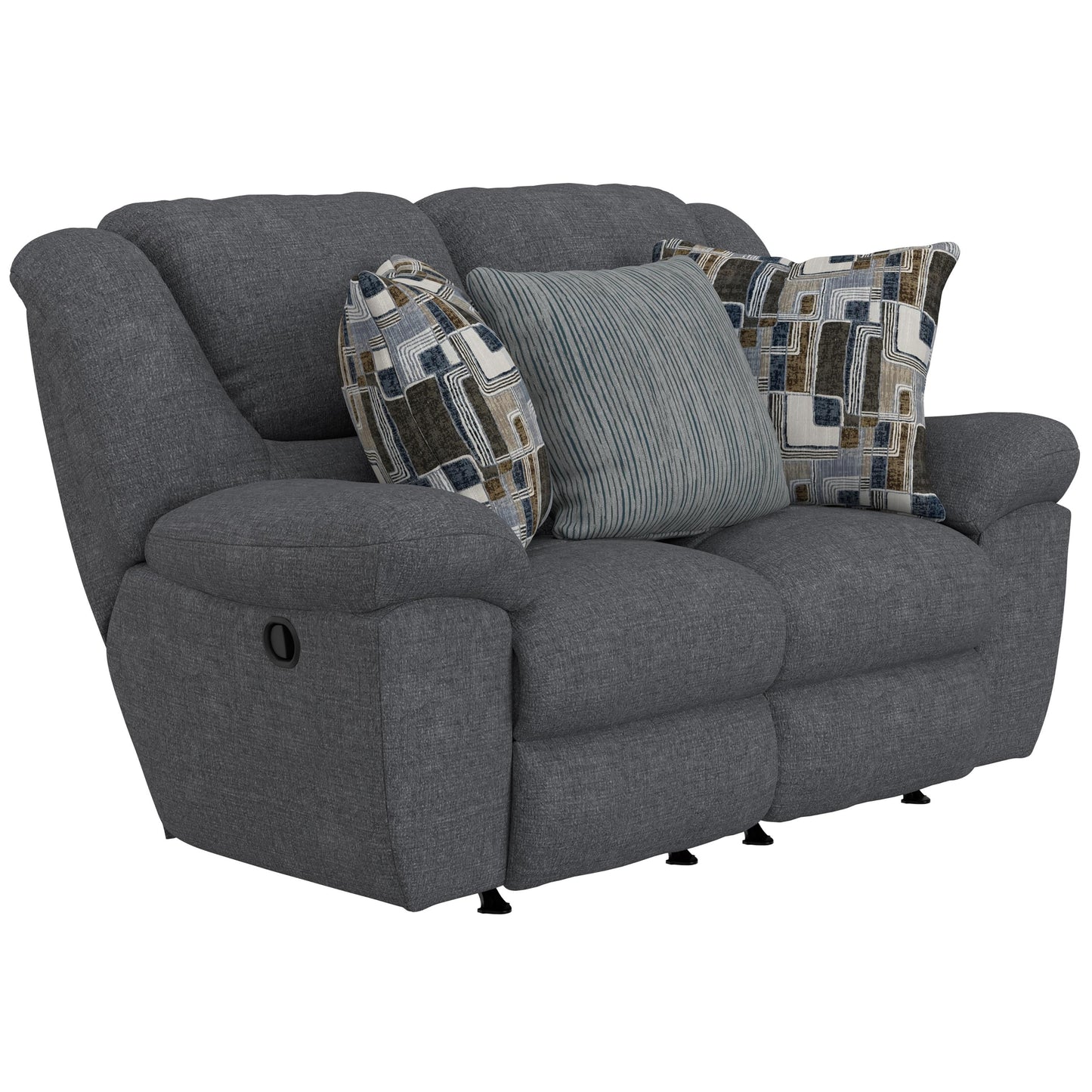  Catnapper Trifecta 16522 Rocking Reclining Loveseat - Smoke IMAGE 1