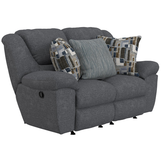  Catnapper Trifecta 16522 Rocking Reclining Loveseat - Smoke IMAGE 1