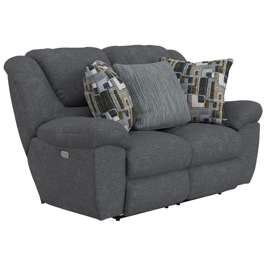  Catnapper Trifecta 61652 Power Reclining Loveseat - Smoke IMAGE 1
