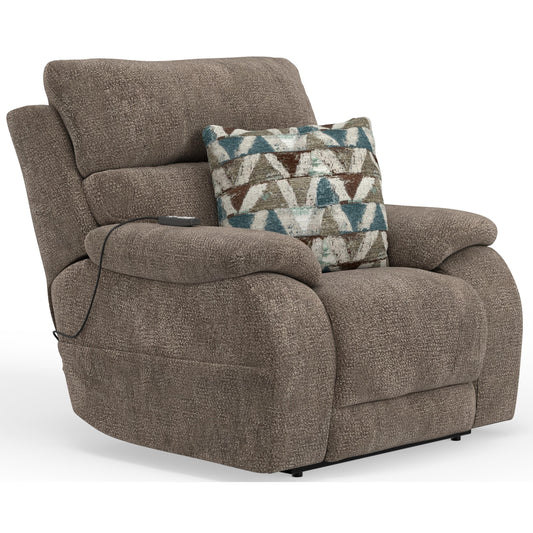  Catnapper Joya 7628207 Power Headrest Power LayFlat Recliner with CR3 Heat/Massage/Lumbar/ZG - Mushroom IMAGE 1