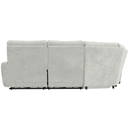  Catnapper Majesty 63366 Power Deep Seat LSF Reclining Loveseat - White IMAGE 1