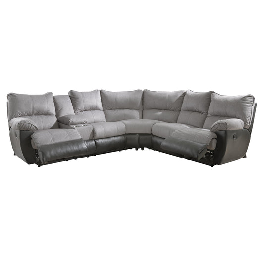  Catnapper Willow 5356 Lay Flat Reclining LSF with Console - Black IMAGE 1