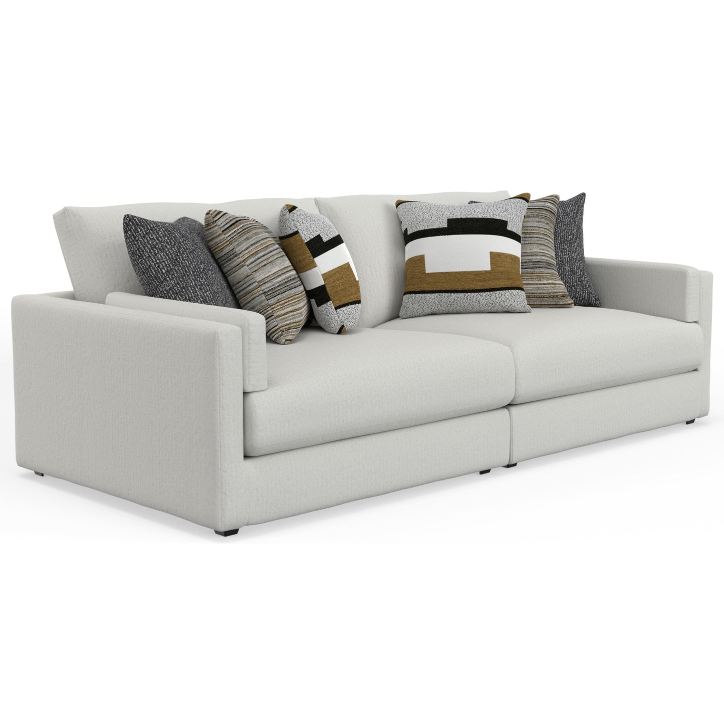  Jackson Furniture Trevor 240537 RSF Cuddler - Chalk IMAGE 1