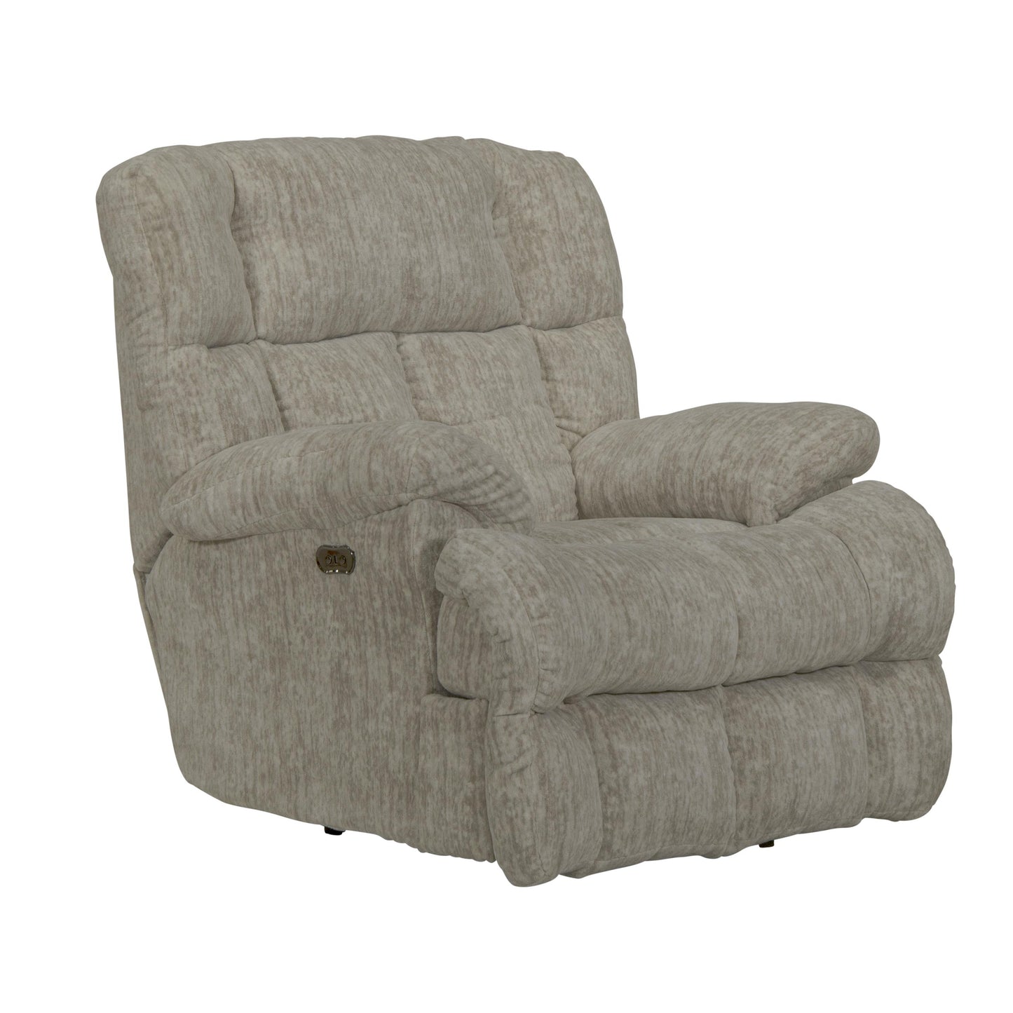  Catnapper Cirrus 626307 Power Lay Flat Chaise Recliner - Parchment IMAGE 1