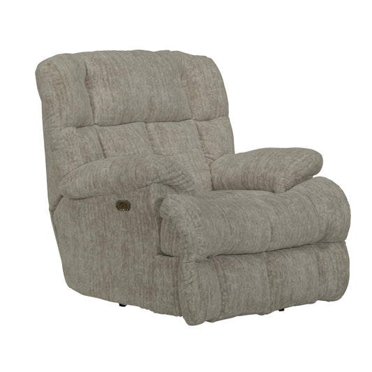  Catnapper Cirrus 626307 Power Lay Flat Chaise Recliner - Parchment IMAGE 1