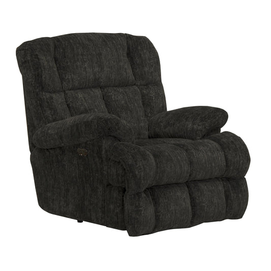  Catnapper Cirrus 626307 Power Lay Flat Chaise Recliner - Charcoal IMAGE 1