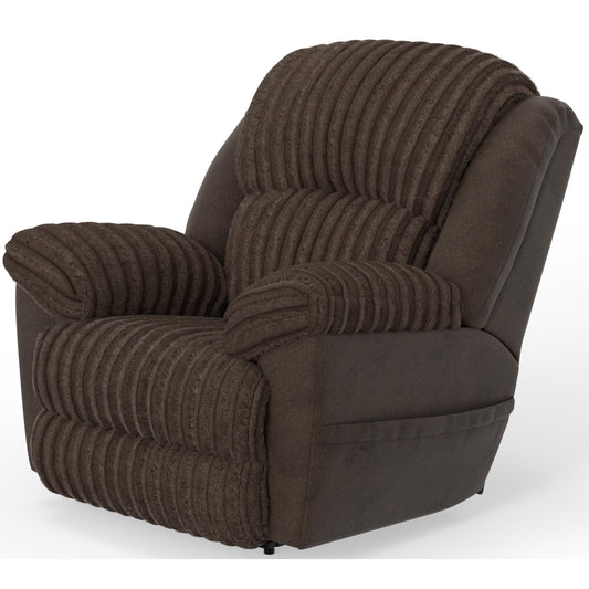  Catnapper Shaggy 627207 Power Lay Flat Recliner with Zero Gravity - Chocolate IMAGE 1