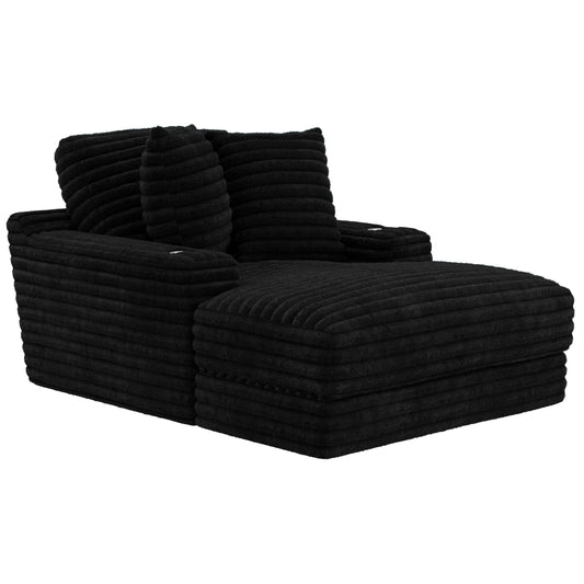  Jackson Furniture Comfrey 304509 Chaise - Black IMAGE 1