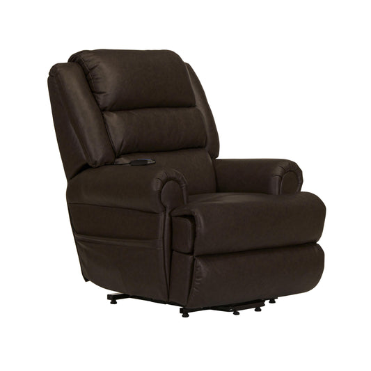  Catnapper Muncy 4800 Power Lift Chaise Recliner with Dual Motor & Zero Gravity - Walnut IMAGE 1