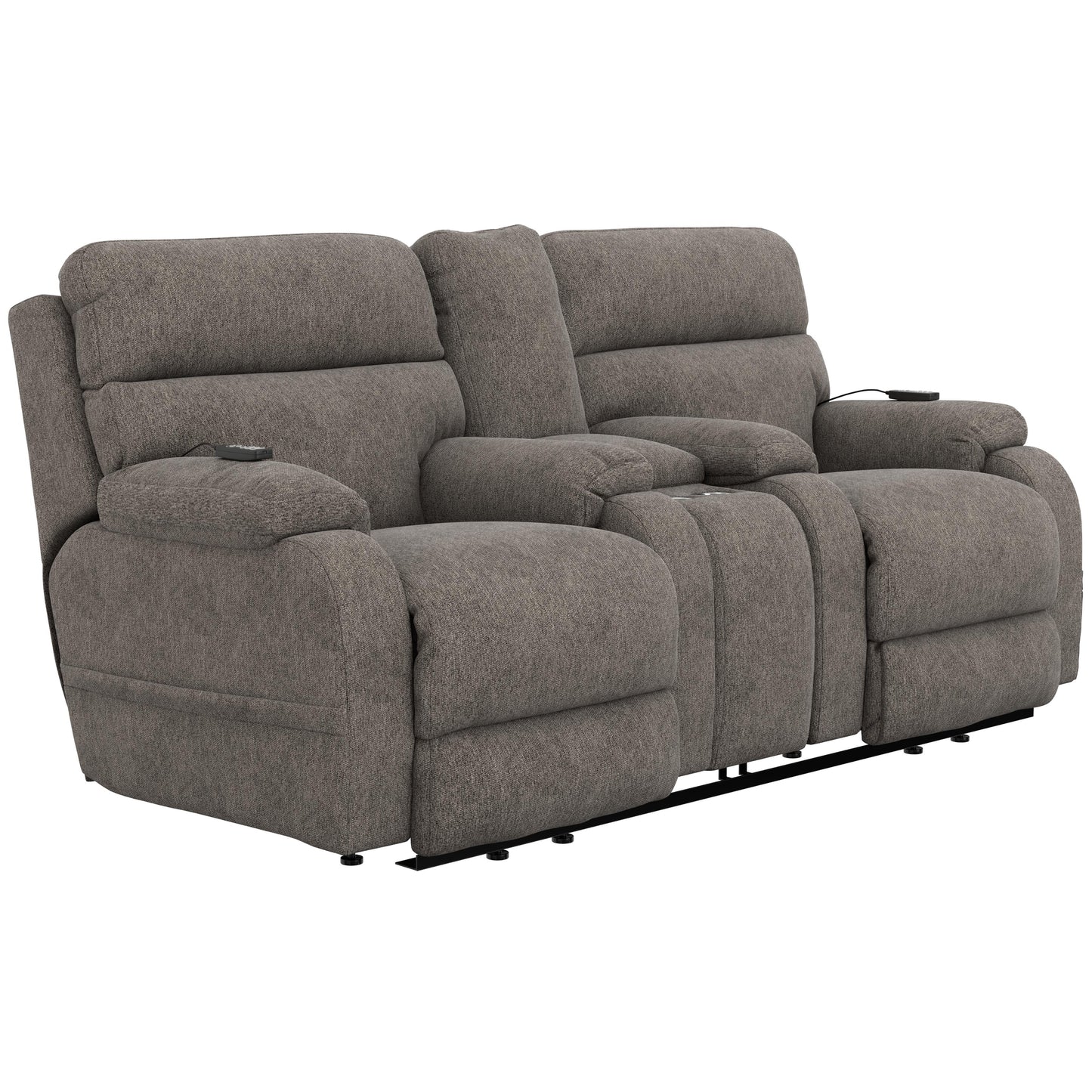  Catnapper Regenerator 764819 Dual Lift Power Headrest Console Loveseat with CR3 Heat/Massage/Lumbar/Zero Gravity - Umber IMAGE 1
