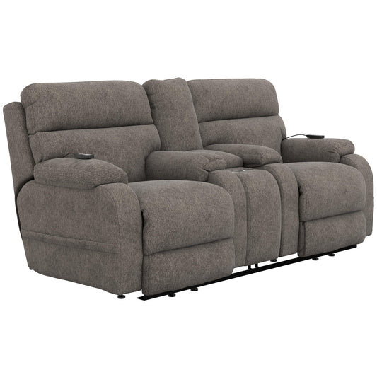  Catnapper Regenerator 764819 Dual Lift Power Headrest Console Loveseat with CR3 Heat/Massage/Lumbar/Zero Gravity - Umber IMAGE 1