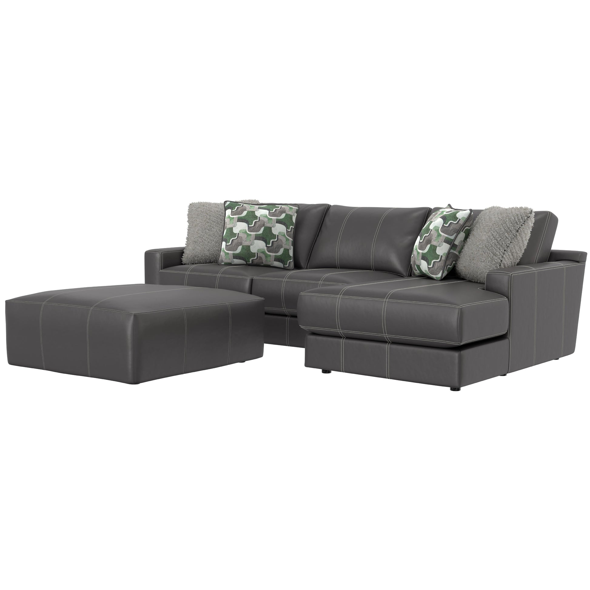  Jackson Furniture Minori 504563 LSF Sofa - Steel IMAGE 1