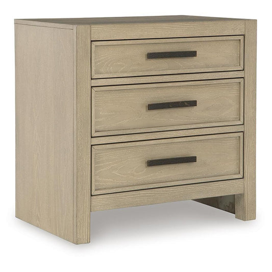  Signature Design by Ashley Calmoro B602-93 Three Drawer Night Stand IMAGE 1