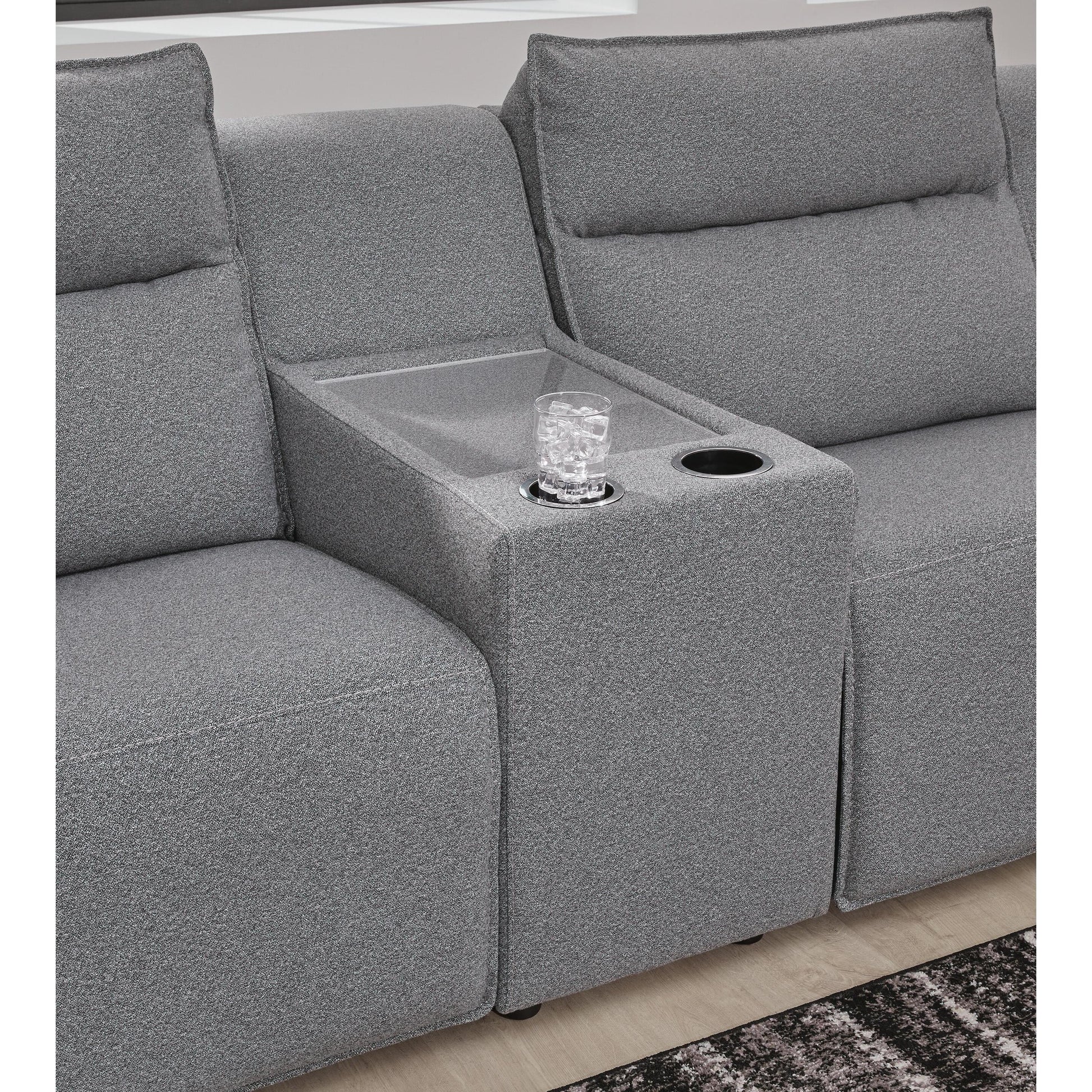  Signature Design by Ashley Modmax II 65906S43 7 pc Power Reclining Sectional with Chaise and Audio Console IMAGE 5