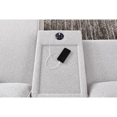  Signature Design by Ashley Modmax II 65907S43 6 pc Power Reclining Sectional with Chaise and Audio Console IMAGE 4