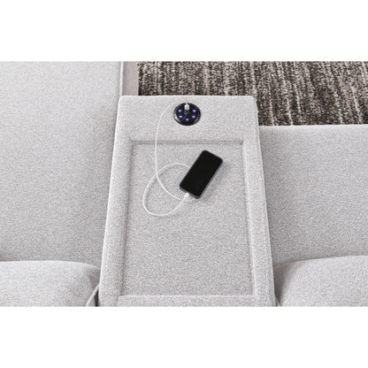  Signature Design by Ashley Modmax II 65907S43 6 pc Power Reclining Sectional with Chaise and Audio Console IMAGE 4