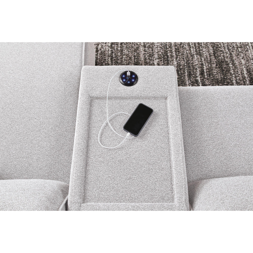  Signature Design by Ashley Modmax II 65907S45 7 pc Power Reclining Sectional with Chaise and Audio Console IMAGE 4