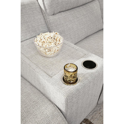  Signature Design by Ashley Modmax II 65907S45 7 pc Power Reclining Sectional with Chaise and Audio Console IMAGE 5