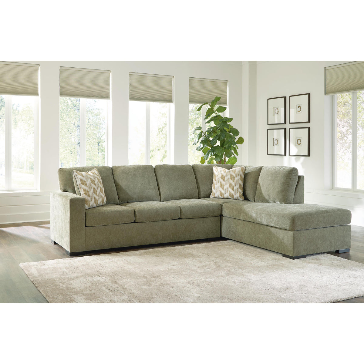  Signature Design by Ashley Bridgepoint PC69505S5 2 pc Sleeper Sectional with Chaise IMAGE 3