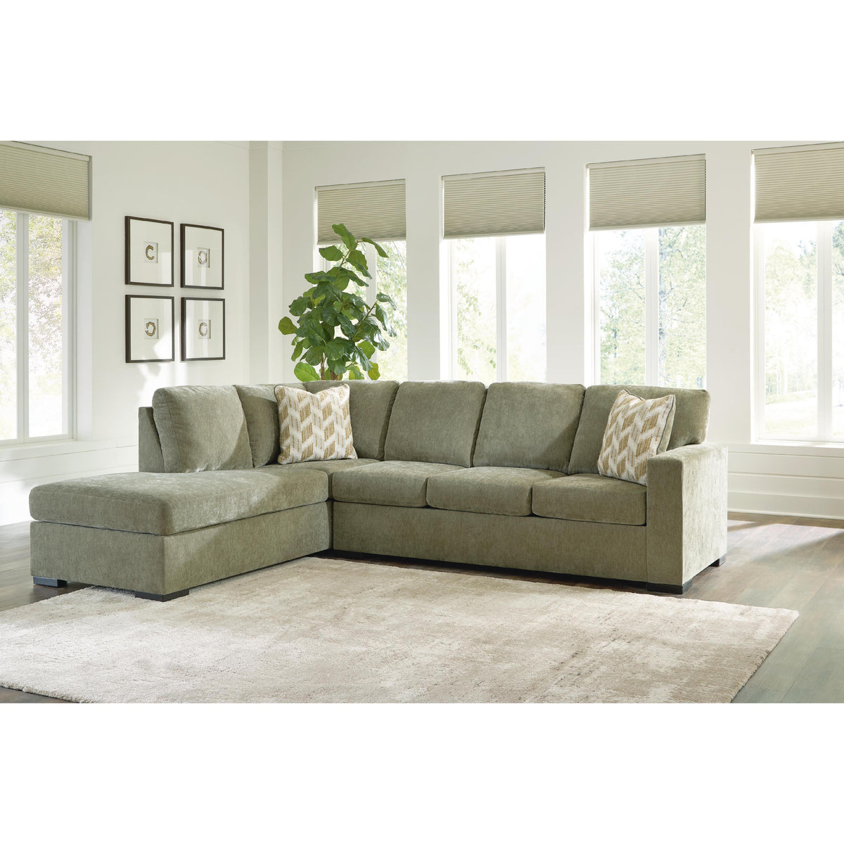  Signature Design by Ashley Bridgepoint PC69505S4 2 pc Sleeper Sectional with Chaise IMAGE 3