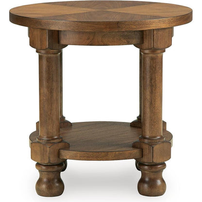  Signature Design by Ashley Chadworth T614-6 Round End Table IMAGE 3