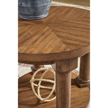  Signature Design by Ashley Chadworth T614-6 Round End Table IMAGE 5