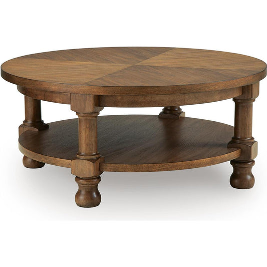  Signature Design by Ashley Chadworth T614-8 Round Cocktail Table IMAGE 1