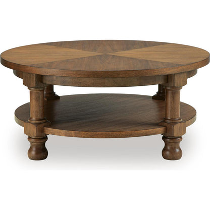  Signature Design by Ashley Chadworth T614-8 Round Cocktail Table IMAGE 3