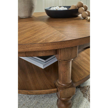  Signature Design by Ashley Chadworth T614-8 Round Cocktail Table IMAGE 5