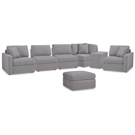  Signature Design by Ashley® Modmax 92104U16 6 pc Sectional and Ottoman - Granite IMAGE 1