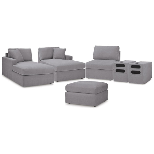  Signature Design by Ashley® Modmax 92104U24 5 pc Sectional and Ottoman - Granite IMAGE 1