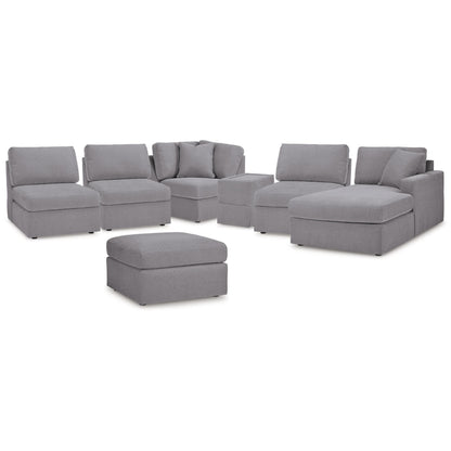  Signature Design by Ashley® Modmax 92104U7 6 pc Sectional with Chaise and Ottoman - Granite IMAGE 1