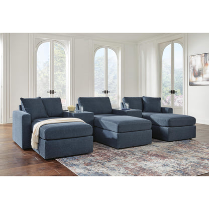  Signature Design by Ashley® Modmax 92121U19 5 pc Sectional and 3 Ottomans - Ink IMAGE 2