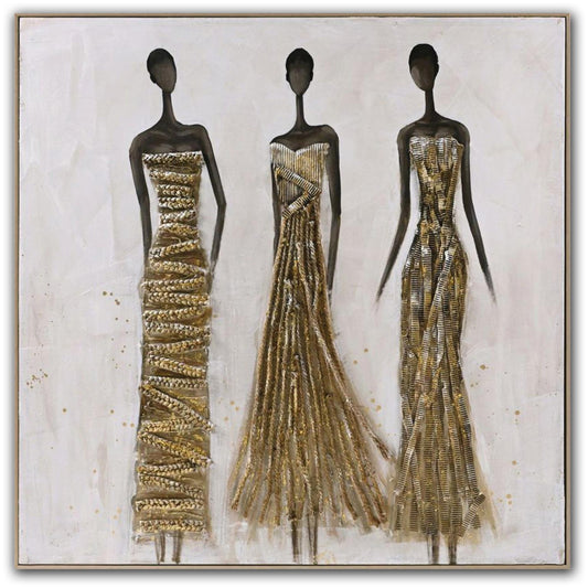 BA2930 African Straw Women  40x40