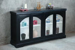 NEW Glazed Credenza 4GD w/Bar Handle 72x16.8x38.2"H (183x43x97cm) EBONY