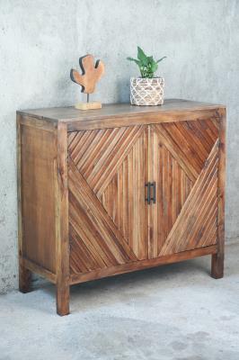 NEW Aurora Acc Tab 2dr Uniq Mouldings Wood Legs 41x17.7x38.6"H 104x45x98cm SAND