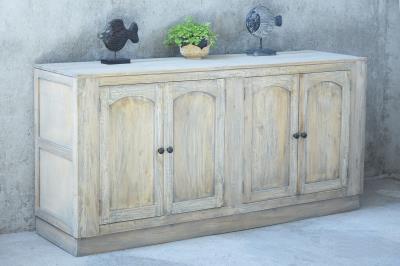 NEW Nathaniel Sideboard 4Panel Doors 73.2x18.8x36.2"H (186x48x92cm) DRIFTWOOD