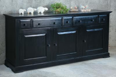 NEW Oversized Credenza 3Doors 5Drw w/RG 86.6x21.6x39.2"H (220x55x100cm) SAND