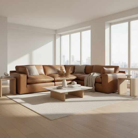 Signature Design by Ashley Emilia Leather 4 pc Sectional 3090164/3090146/3090177/3090165 IMAGE 1