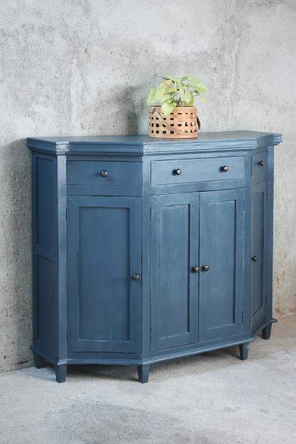 Greenwich Tall Sideboard
3Drw w/RG 57.5x19.6x47.2"H (146x50x120cm) Indigo Pacific Paladin Import Co.
