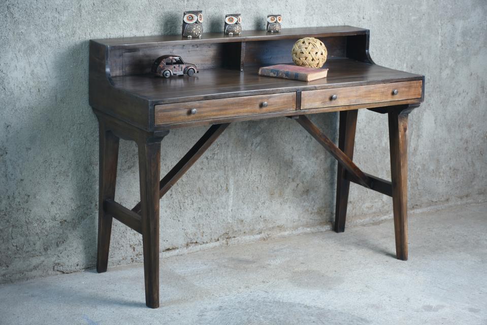 Montrose Home Office 2Drw
w/RG 47.2x19.6x35.3"H (120x50x90cm) Ebony Pacific Paladin Import Co.