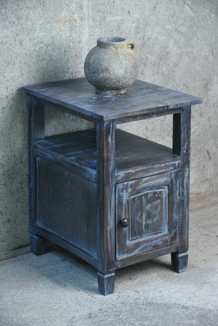 End Table 1dr & Storage 16.2x20.5x25.4"H(41x52x64cm)Charcoal Pacific Paladin Import Co.