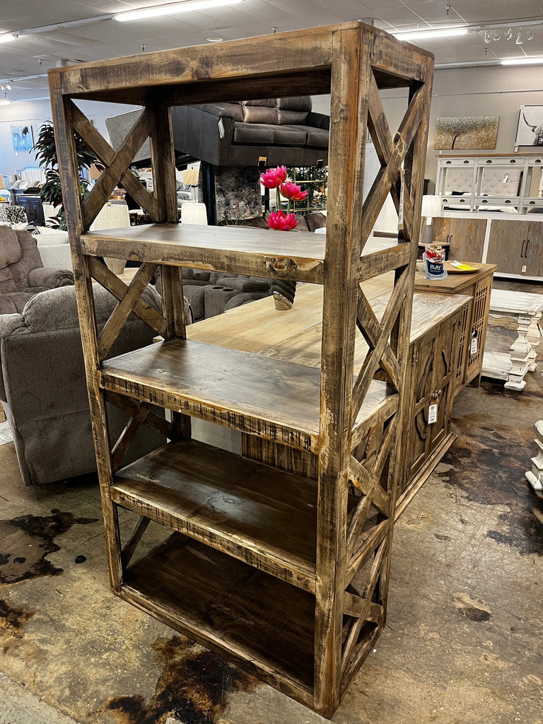 X-L X Bookcase Sandstone JES SANDSTONE Vintage LLC