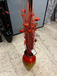 Red/Gold Ting and Vase 155006 D W Silks