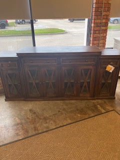 Yorkshire Credenza 6GD 4Drw
w/RG 87x17.7x38.2"H (221x45x97cm) Ebony