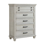 McCoy b-10530-7CH 5-Drawer Chest in Antique White Elements International