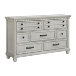 McCoy B-10530-7-DR 7-Drawer Dresser in Antique White Elements International