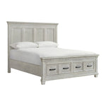 McCoy B-10530-7KH/KSF/QKR King Storage Bed in Antique White Elements International