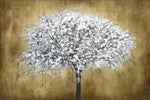 SF1328 Silver Foil Tree  40x60 Classy Art