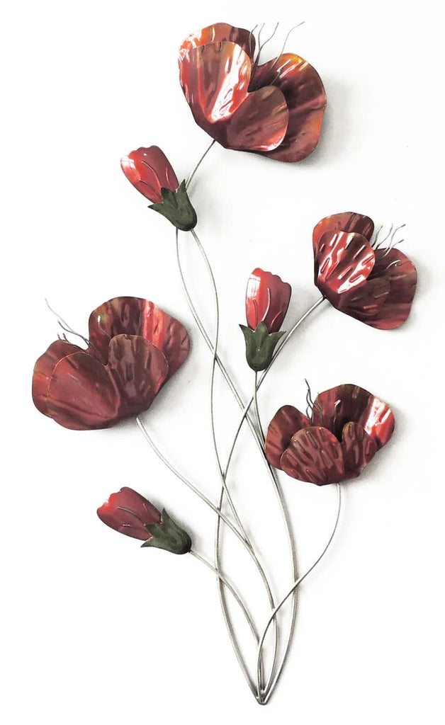 SH1842 Metal Wall Flowers   37x38 Classy Art